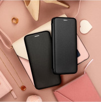 Луксозен кожен калъф тефтер ултра тънък Wallet FLEXI и стойка за Samsung Galaxy A54 5G SM-A546U черен 